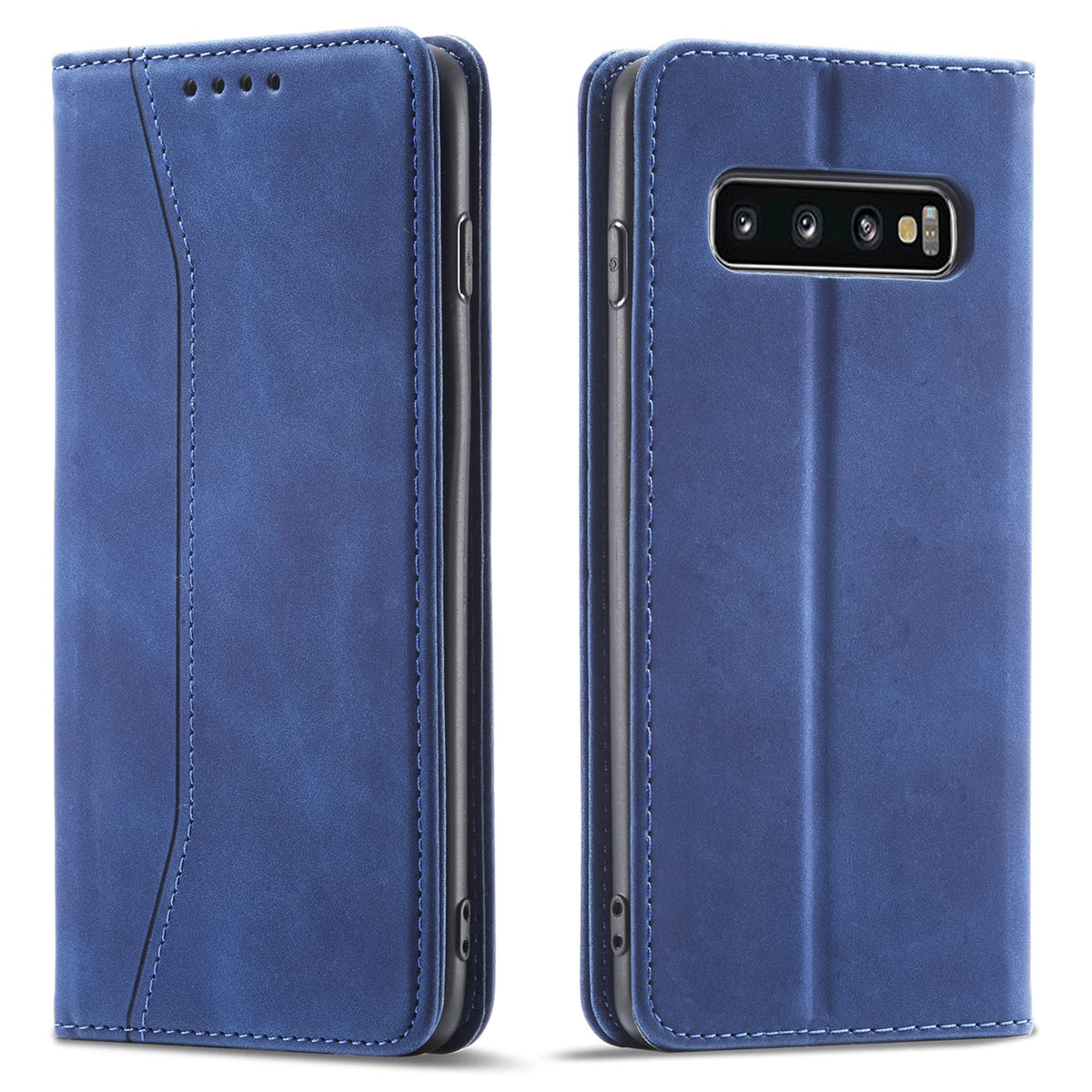Magnetic genuine leather phone case for Samsung Galaxy S6