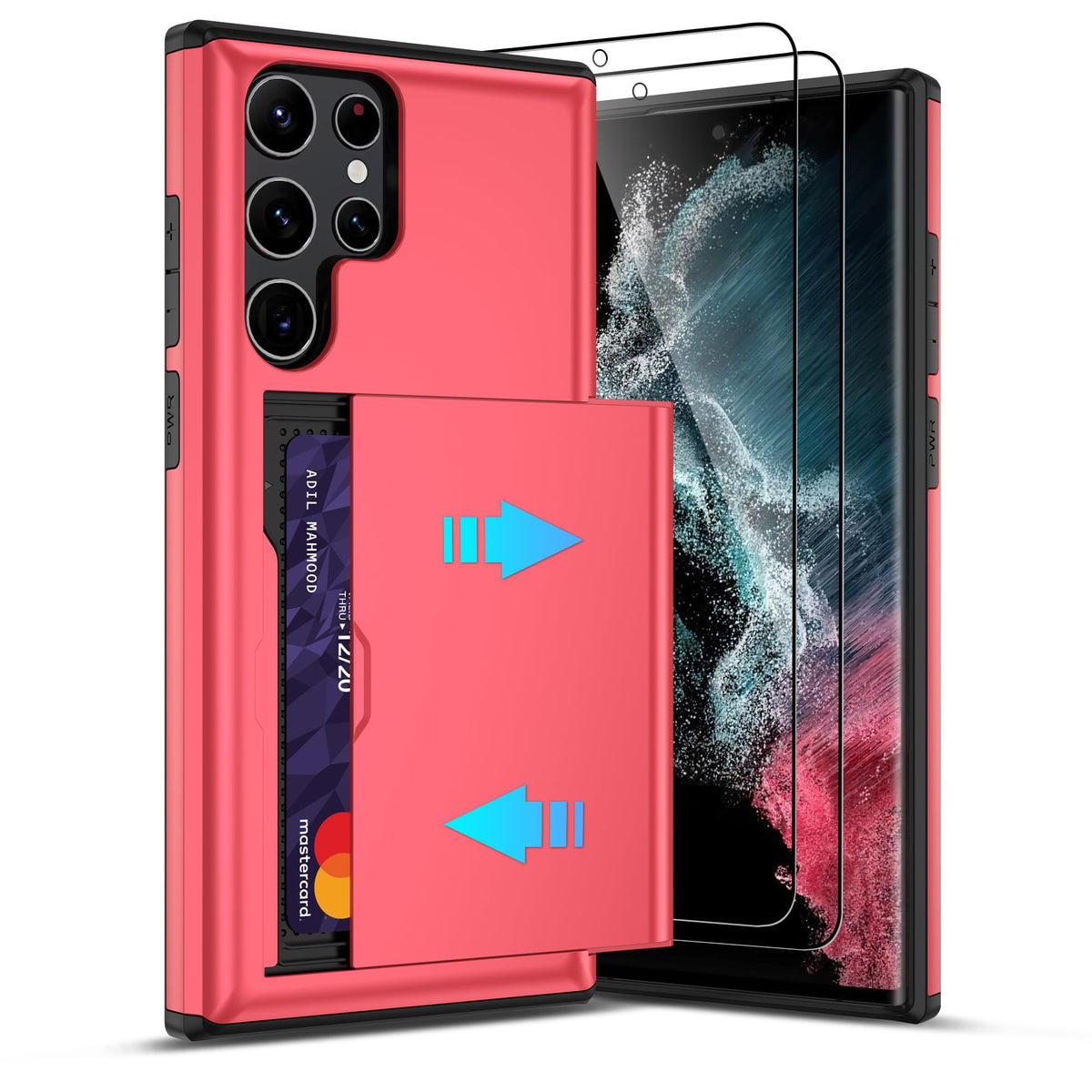PC+silicone phone case with SIM card slot for Samsung Galaxy A56 5G