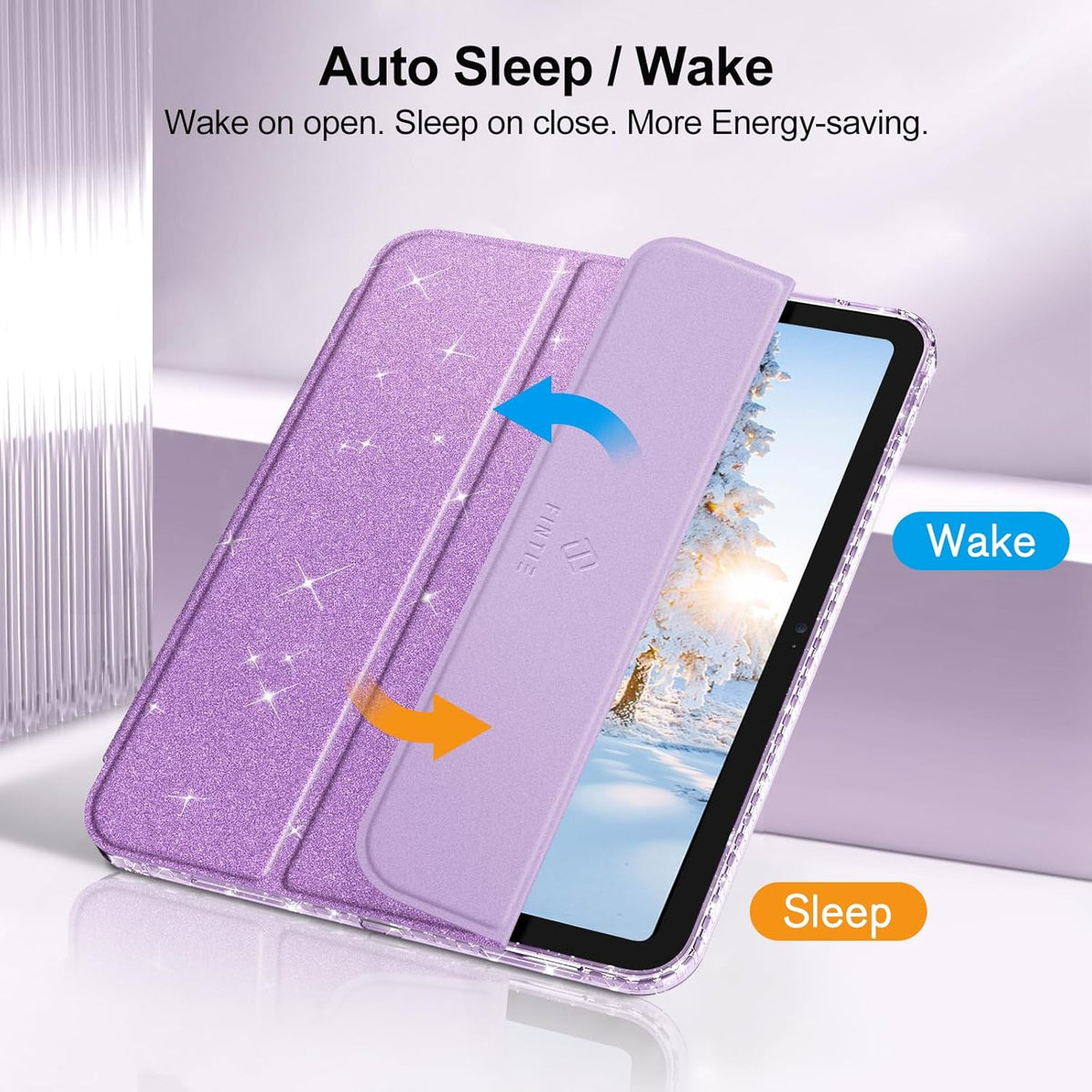 Shiny Slim Thin Tablet Case for iPad (A16) 11/10.9-inch