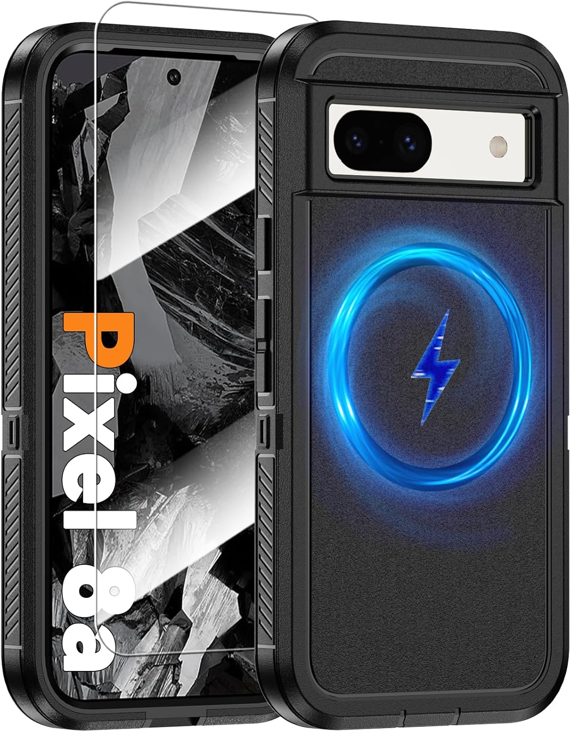 MagSafe Shockproof phone case for Google Pixel 8 Pro plus a screen pr