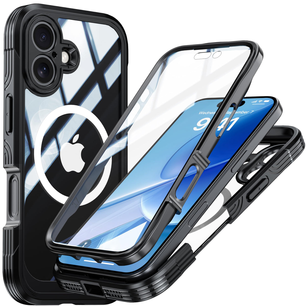 Shockproof Magnetic phone case for iPhone 17 Pro Max, military-grade 