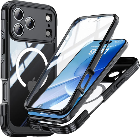 Shockproof Magnetic phone case for iPhone 17 Pro Max, military-grade 