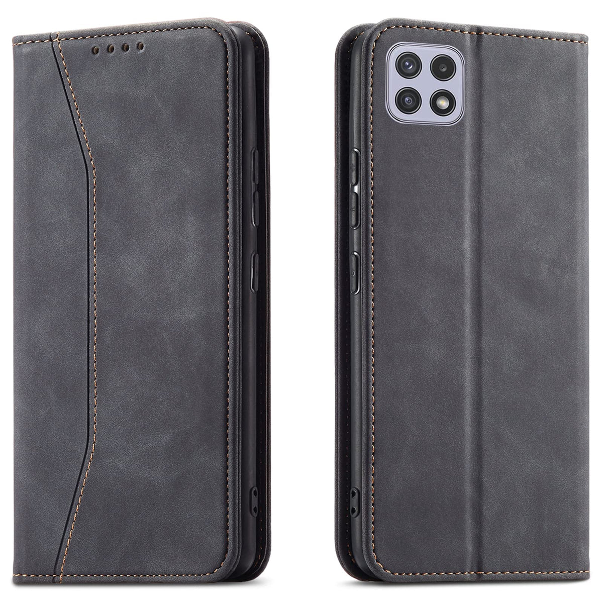 Magnetic genuine leather phone case for Samsung Galaxy S6