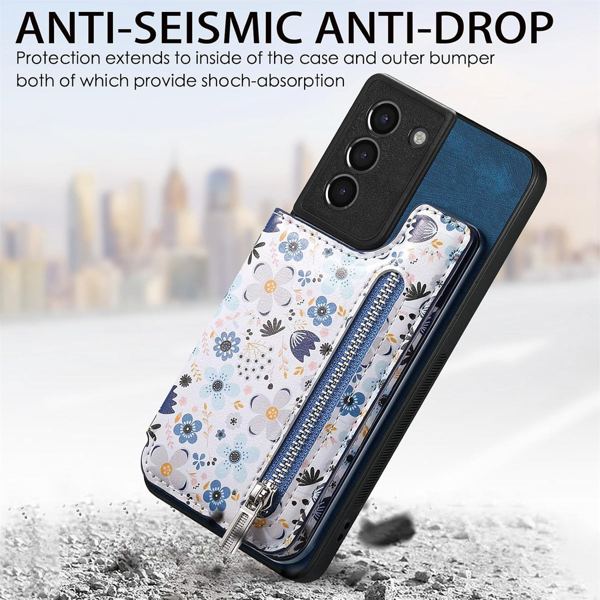 TPU+PC leather phone case, suitable for Samsung Galaxy S21 5G screen 