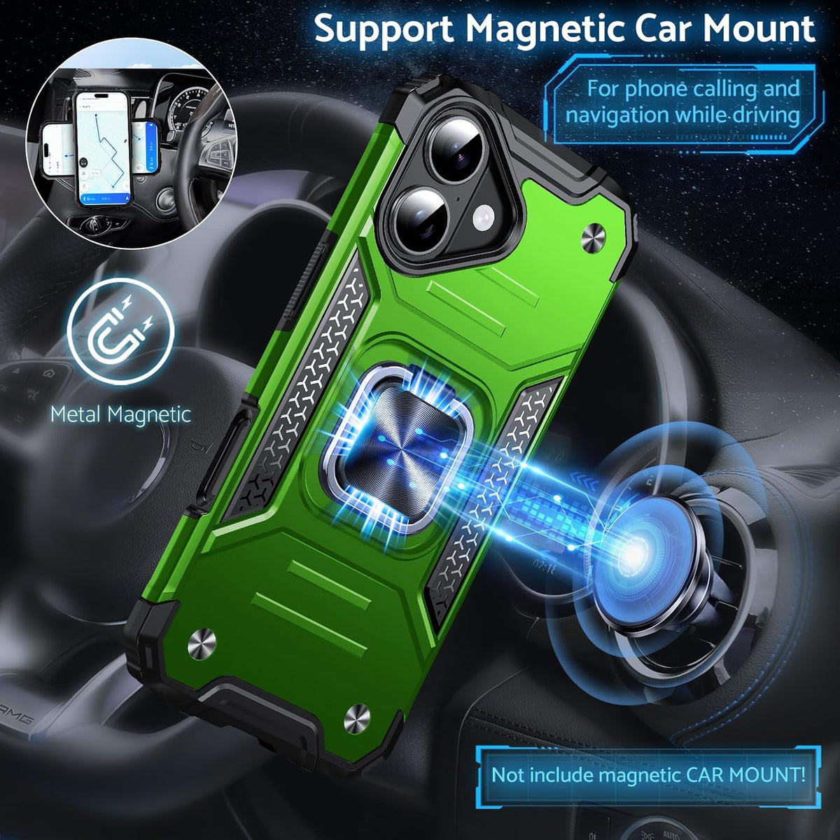 Military-grade shockproof phone case for iPhone 17