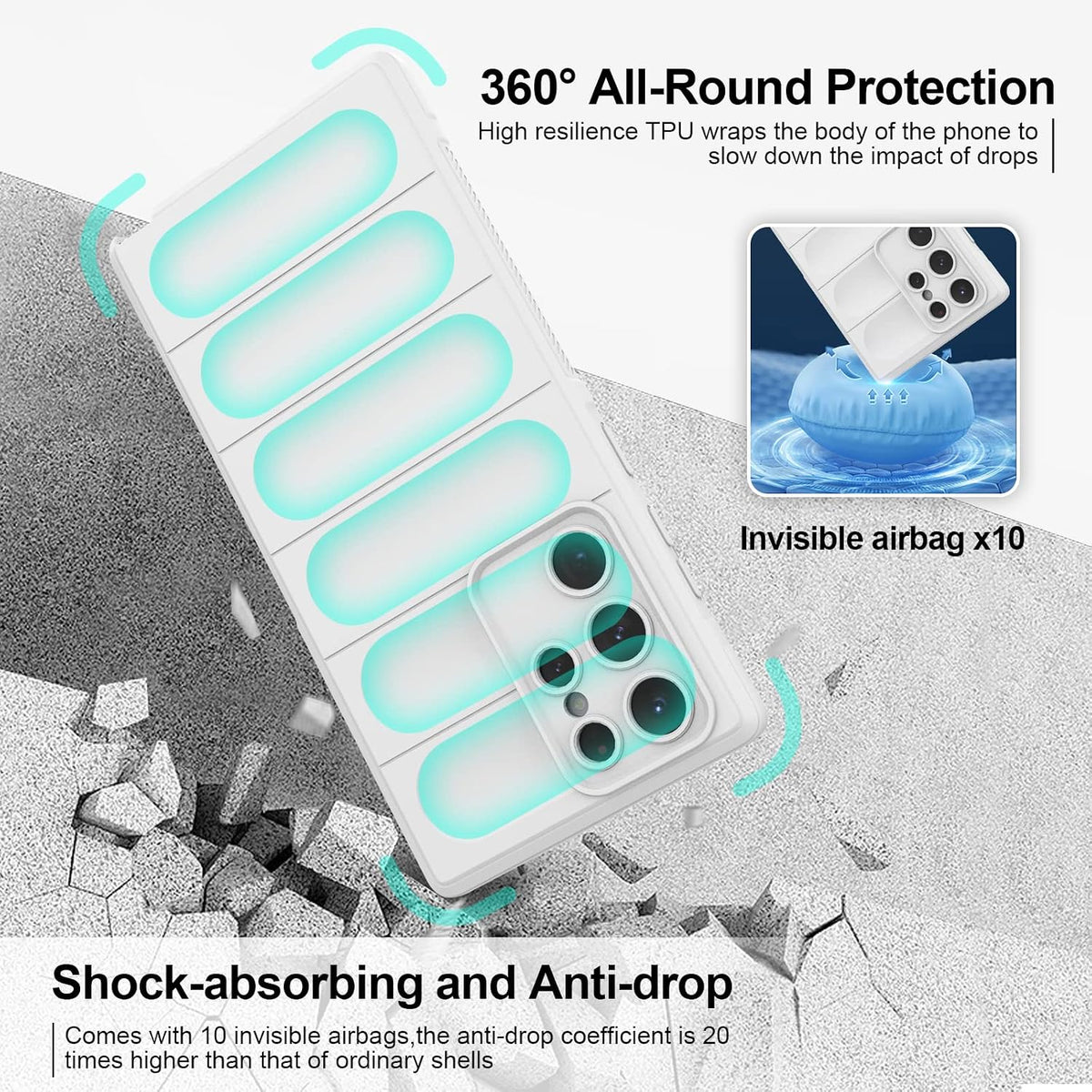 Silicone shockproof phone case for Samsung Galaxy S22 Ultra
