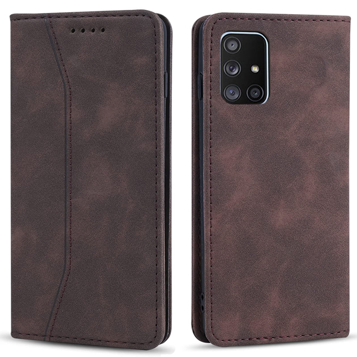 Magnetic genuine leather phone case for Samsung Galaxy S6