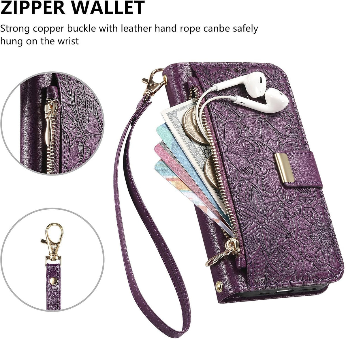 PU leather wallet-style phone case for Samsung Galaxy A17/A16 5G