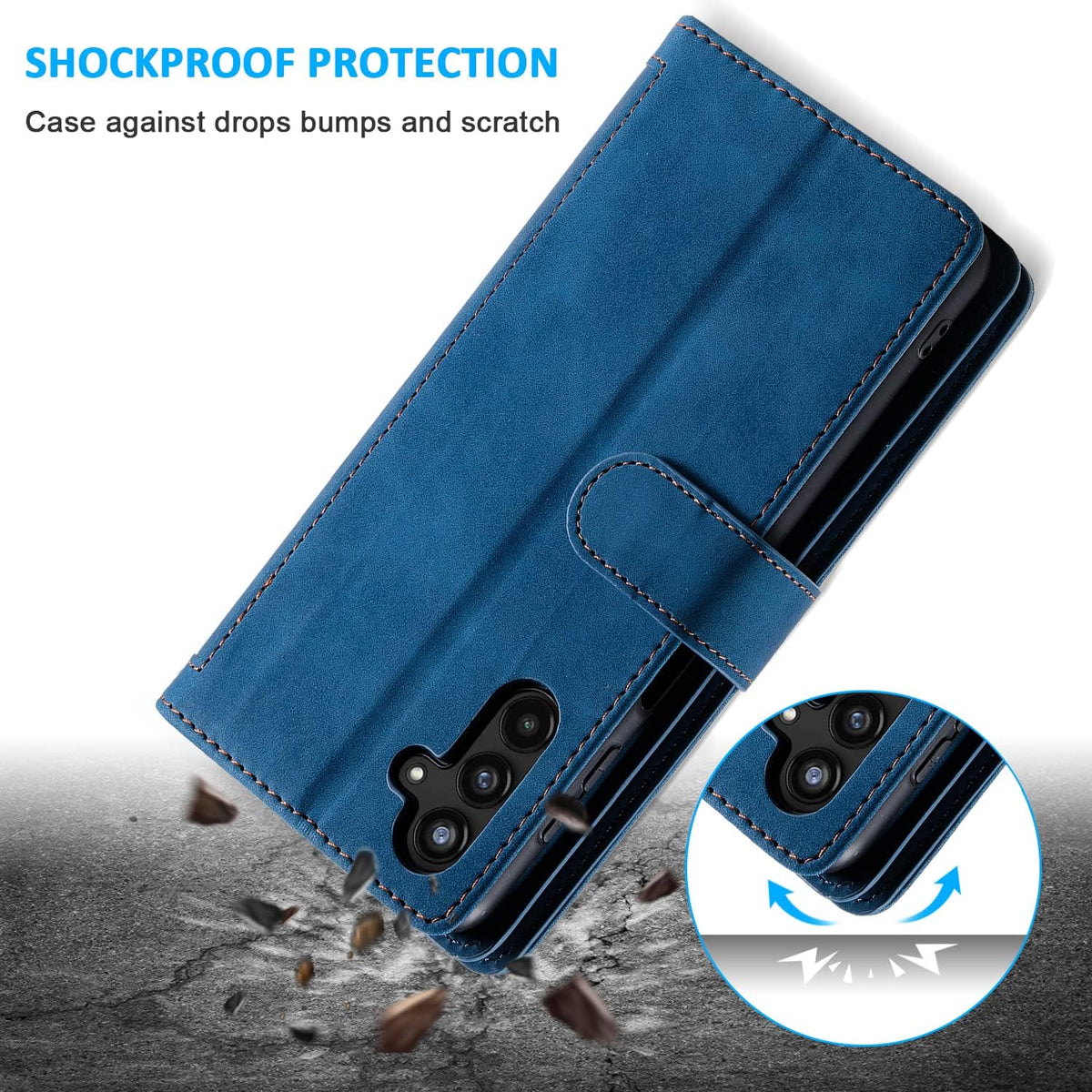 Leather phone case for Samsung Galaxy A35 5G