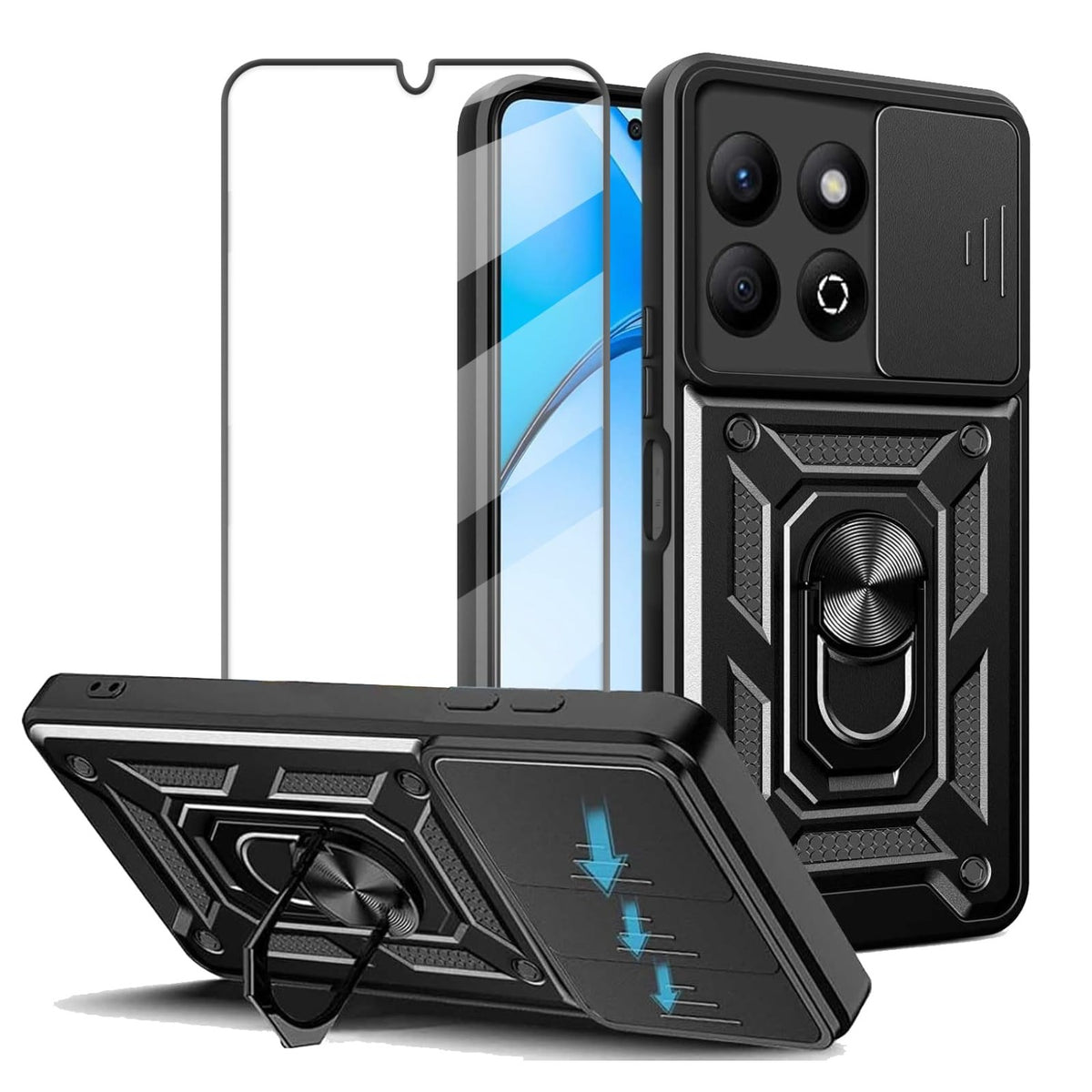 TPU+PC shockproof phone case for Redmi Note 15 Pro 5G with screen pro
