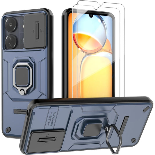 PC+TPU Shockproof Phone Case for Xiaomi Redmi 13C/Poco C65 + Screen P
