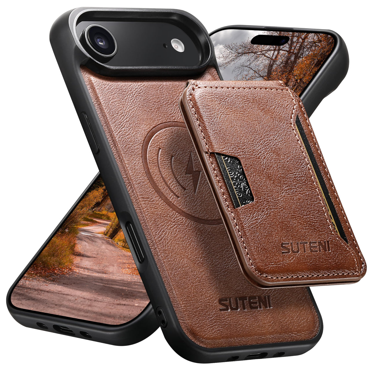 MagSafe Genuine Leather Shockproof Phone Case for iPhone 17 Pro Max