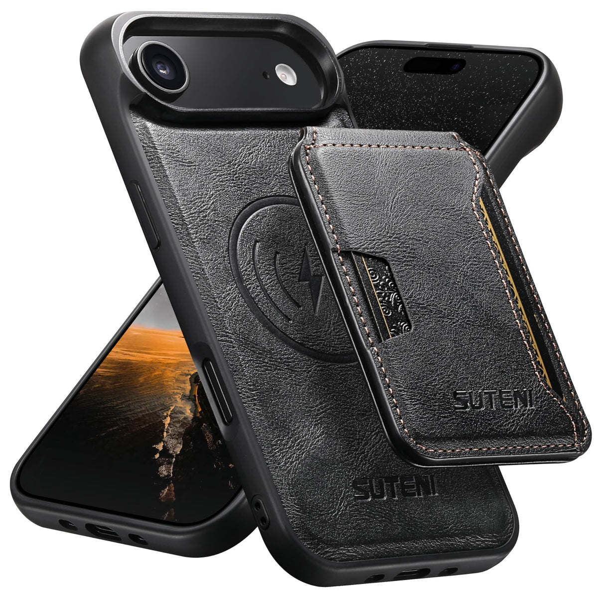 MagSafe Genuine Leather Shockproof Phone Case for iPhone 17 Pro Max