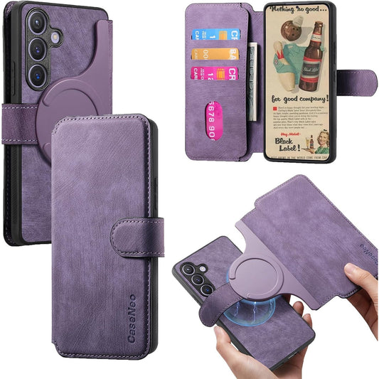 MagSafe Shockproof RFID Wallet Phone Case for Samsung Galaxy S24 Plus