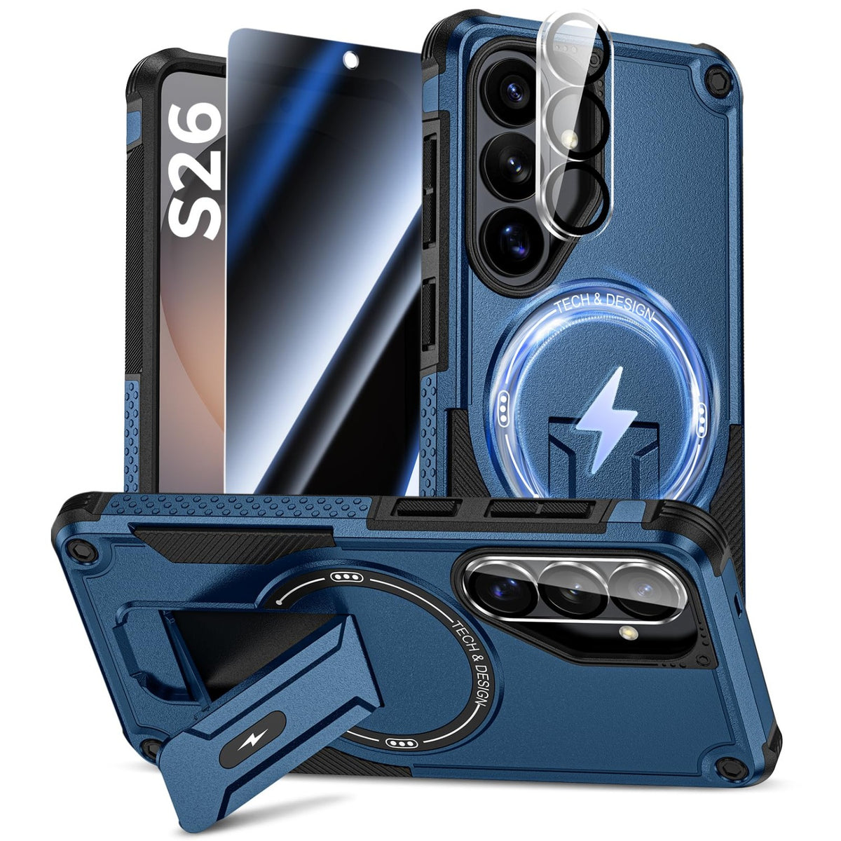 MagSafe Shockproof Phone Case for Samsung Galaxy S26 Ultra (Screen Protector Included)