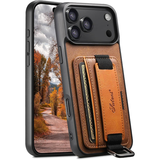 PU leather phone case with card slot for iPhone 17 Pro Max