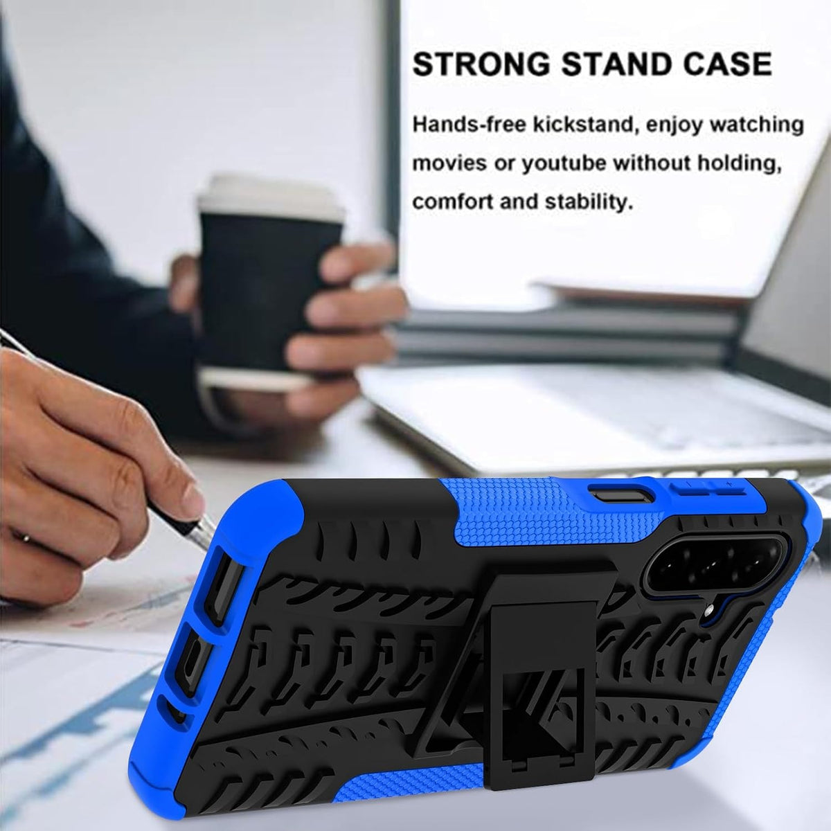 Shockproof phone case for Samsung Galaxy A17 5G/A26 5G, includes 2 screen protectors.