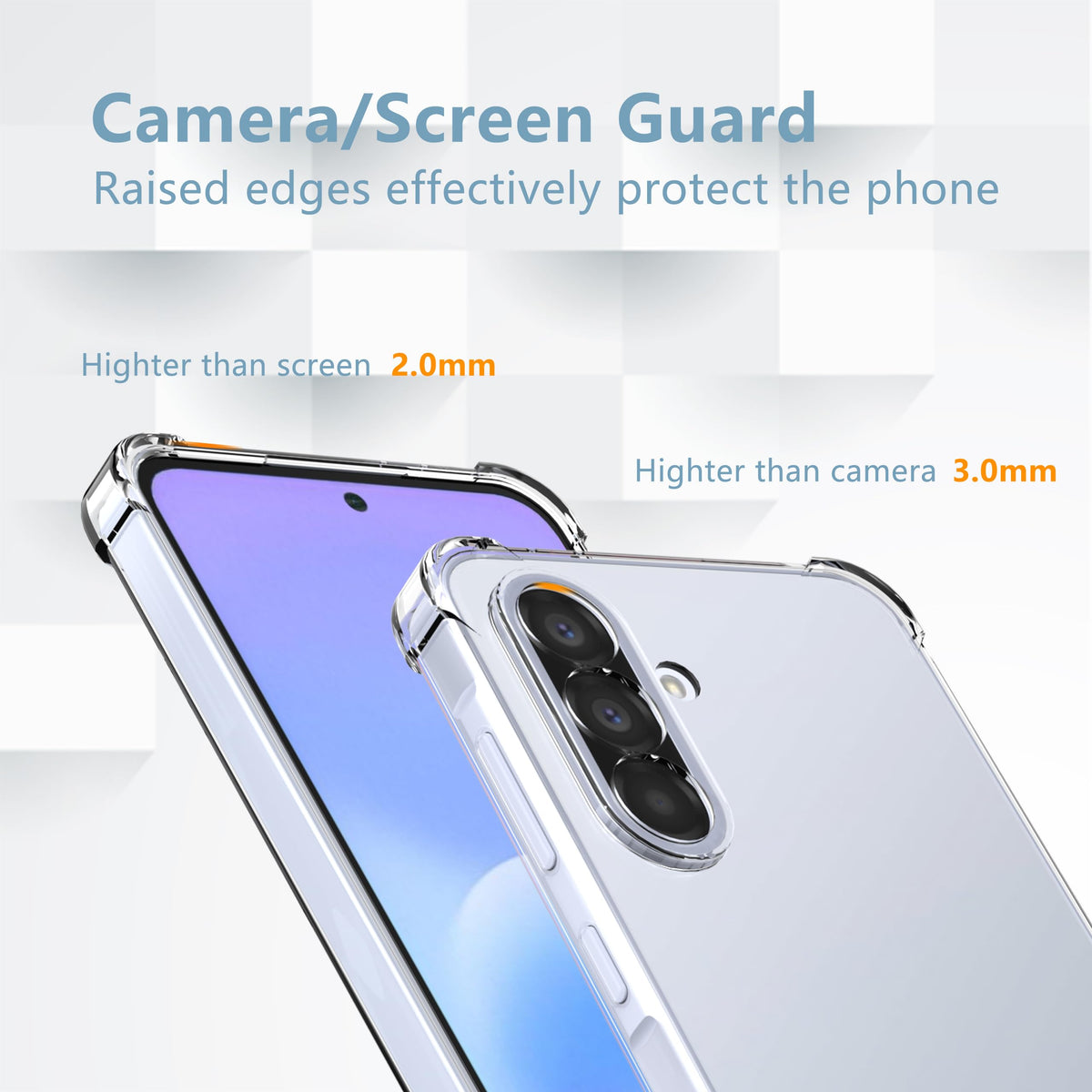 Anti-yellowing transparent phone case for Samsung Galaxy A37 5G