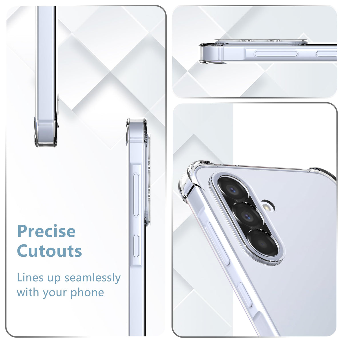 Anti-yellowing transparent phone case for Samsung Galaxy A37 5G