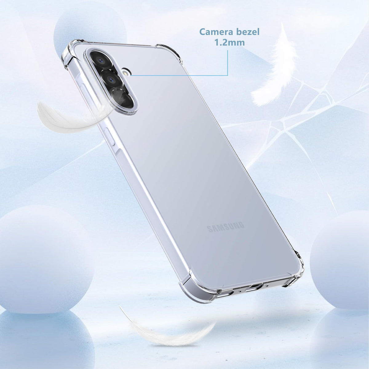 Anti-yellowing transparent phone case for Samsung Galaxy A37 5G