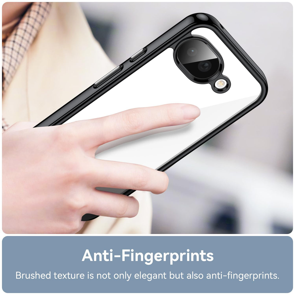 Carbon fiber flexible TPU protective case for Google Pixel 10A with precision cutouts