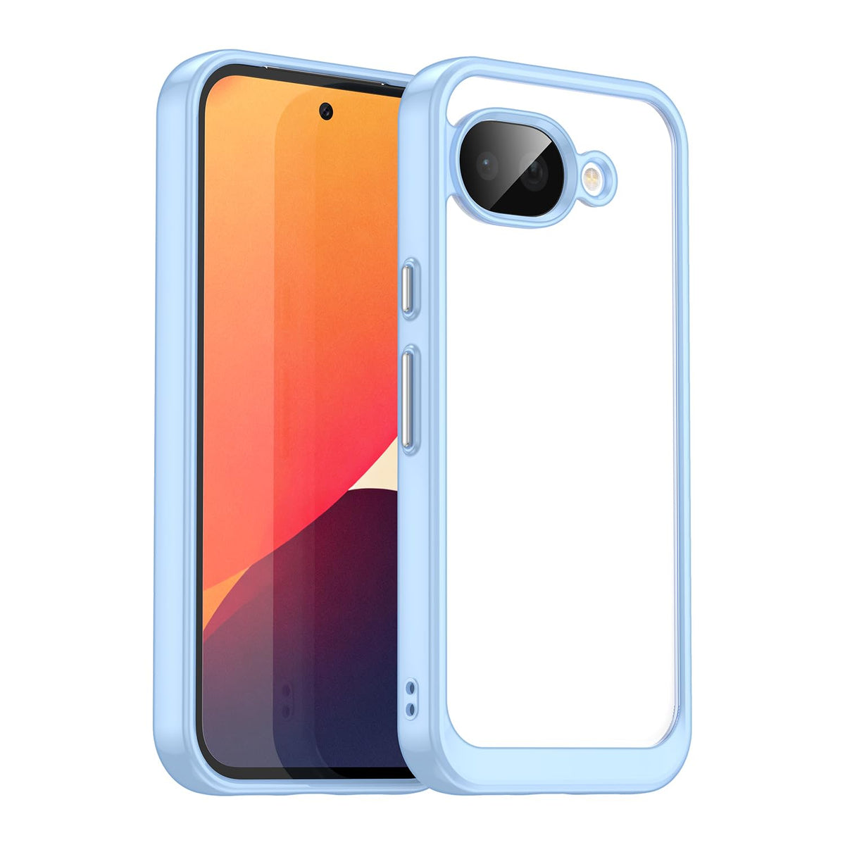 Carbon Fiber Cover for Google Pixel 10A + HD Tempered Glass,Shell Protective Back Case - Anti-Scratch Screen Protector (6,2")