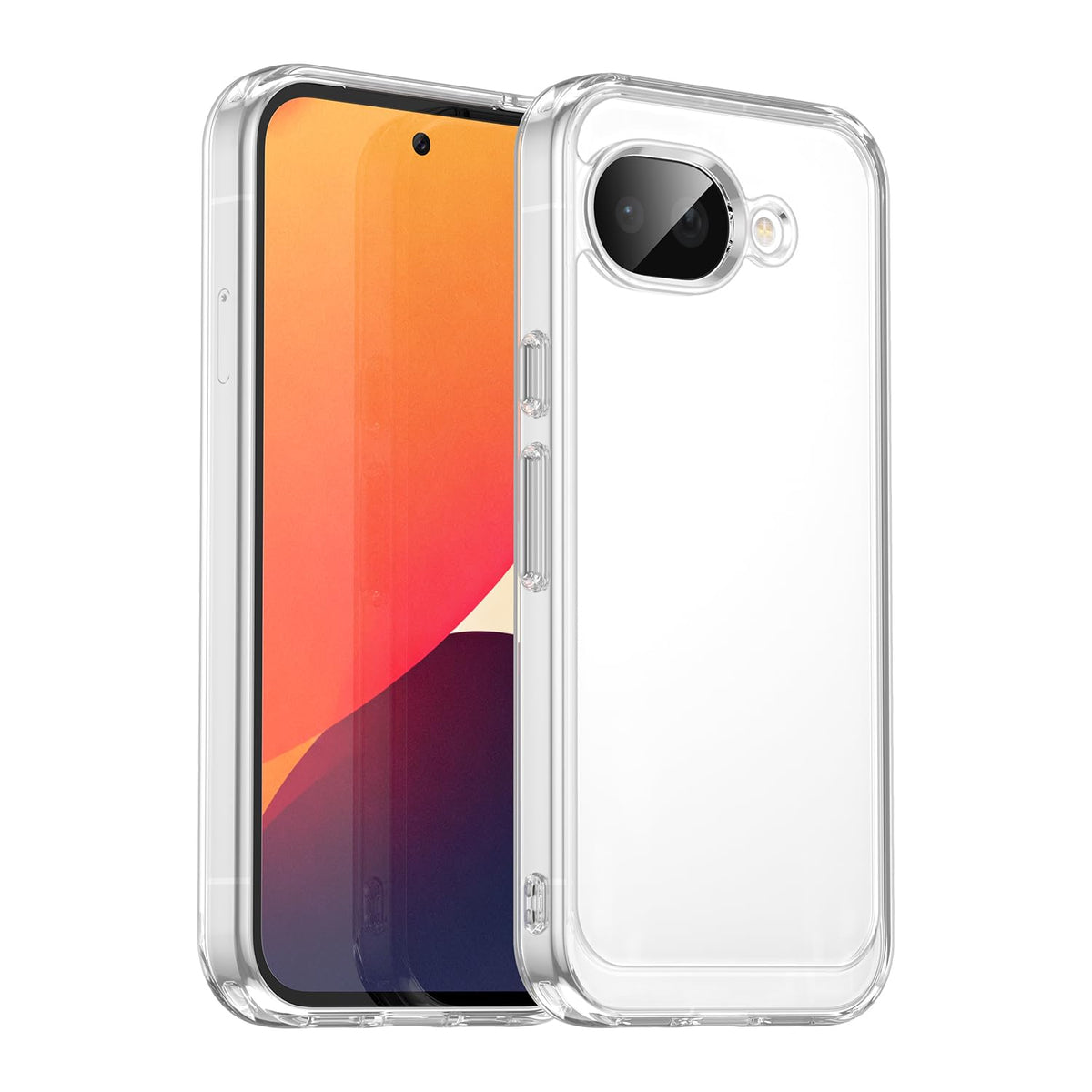 Carbon Fiber Cover for Google Pixel 10A + HD Tempered Glass,Shell Protective Back Case - Anti-Scratch Screen Protector (6,2")