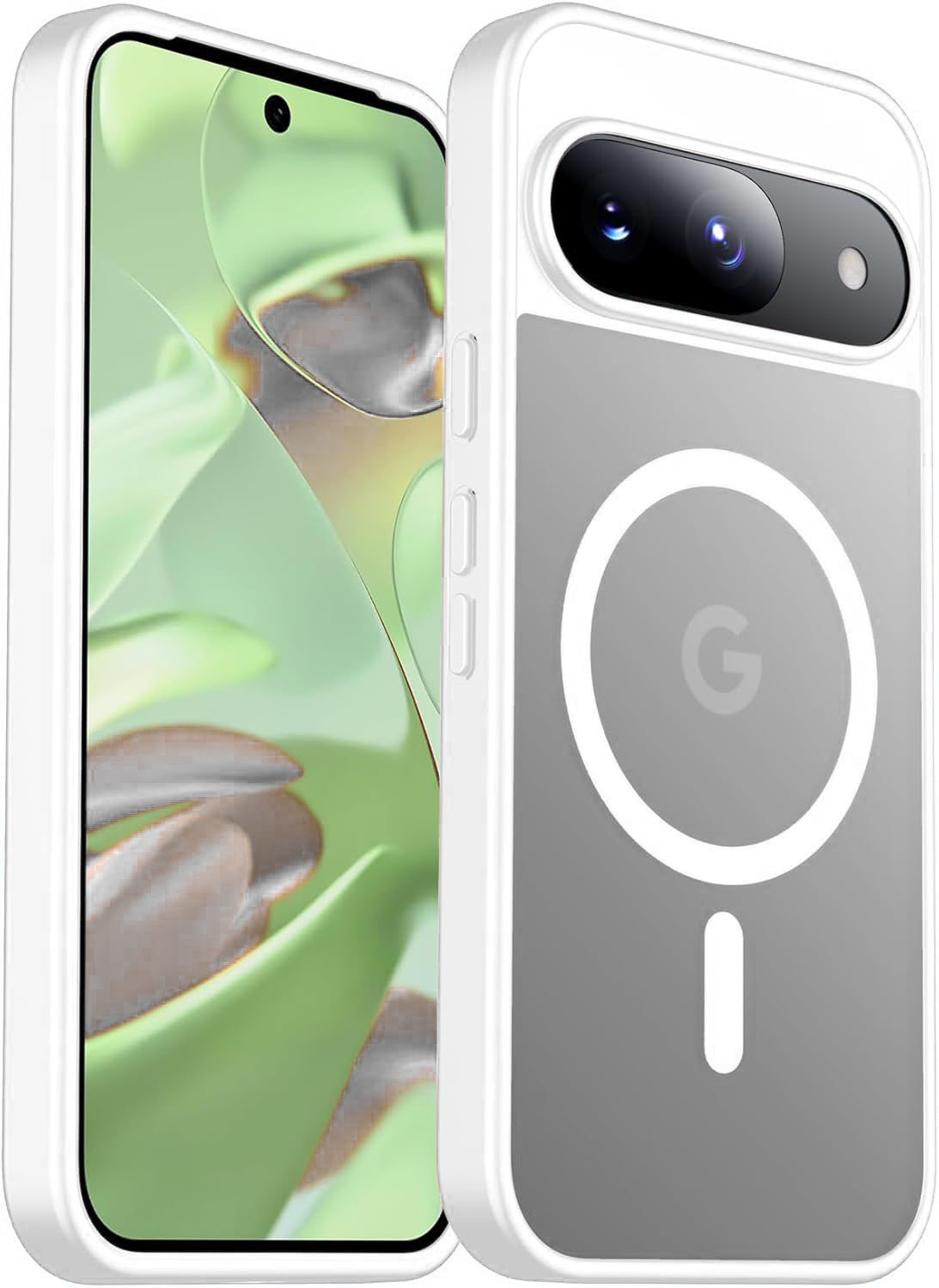 Compatible Magsafe translucent frosted phone case for Google Pixel 9A