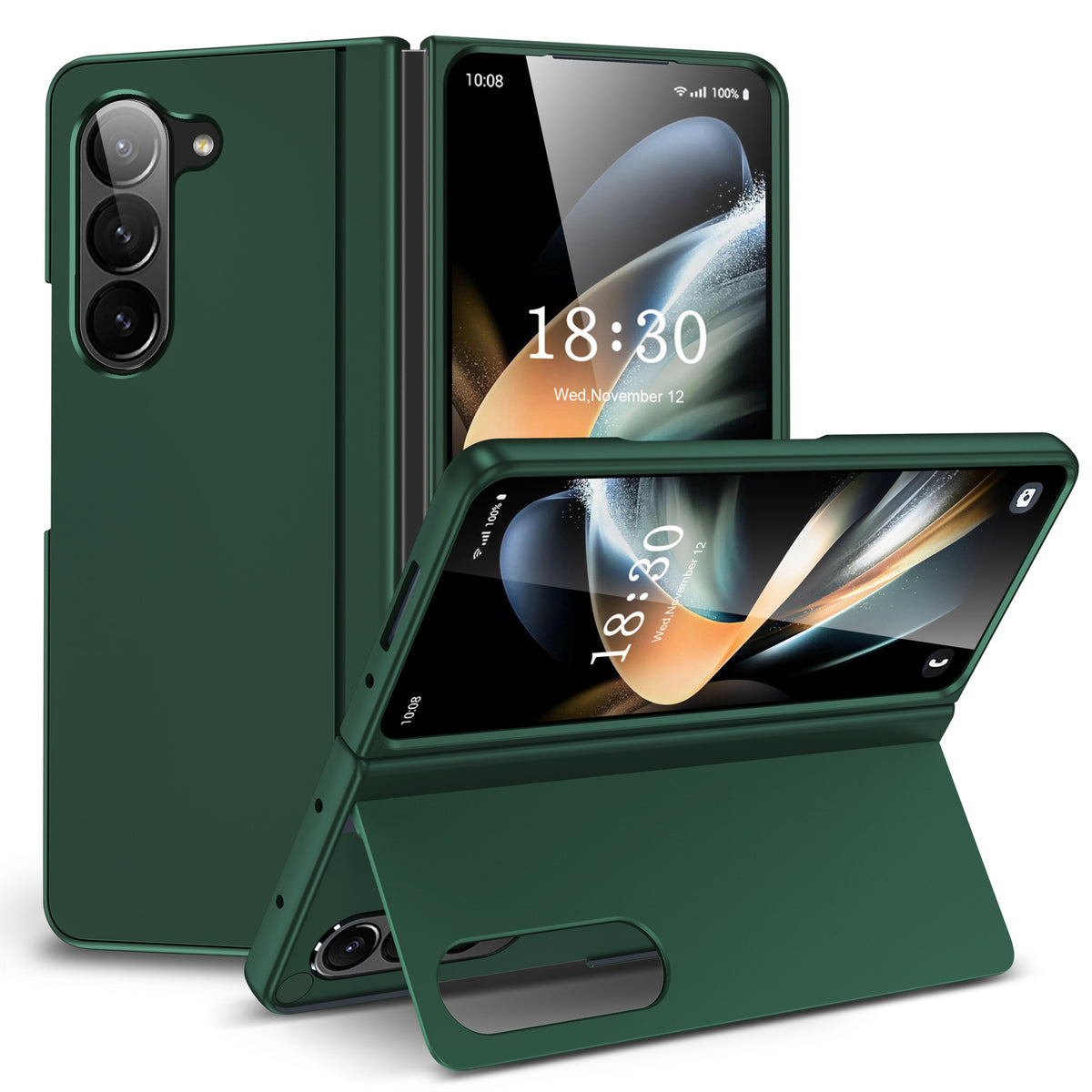 Compatible with Samsung Galaxy Z Fold 6 PC+ faux leather folding phone case