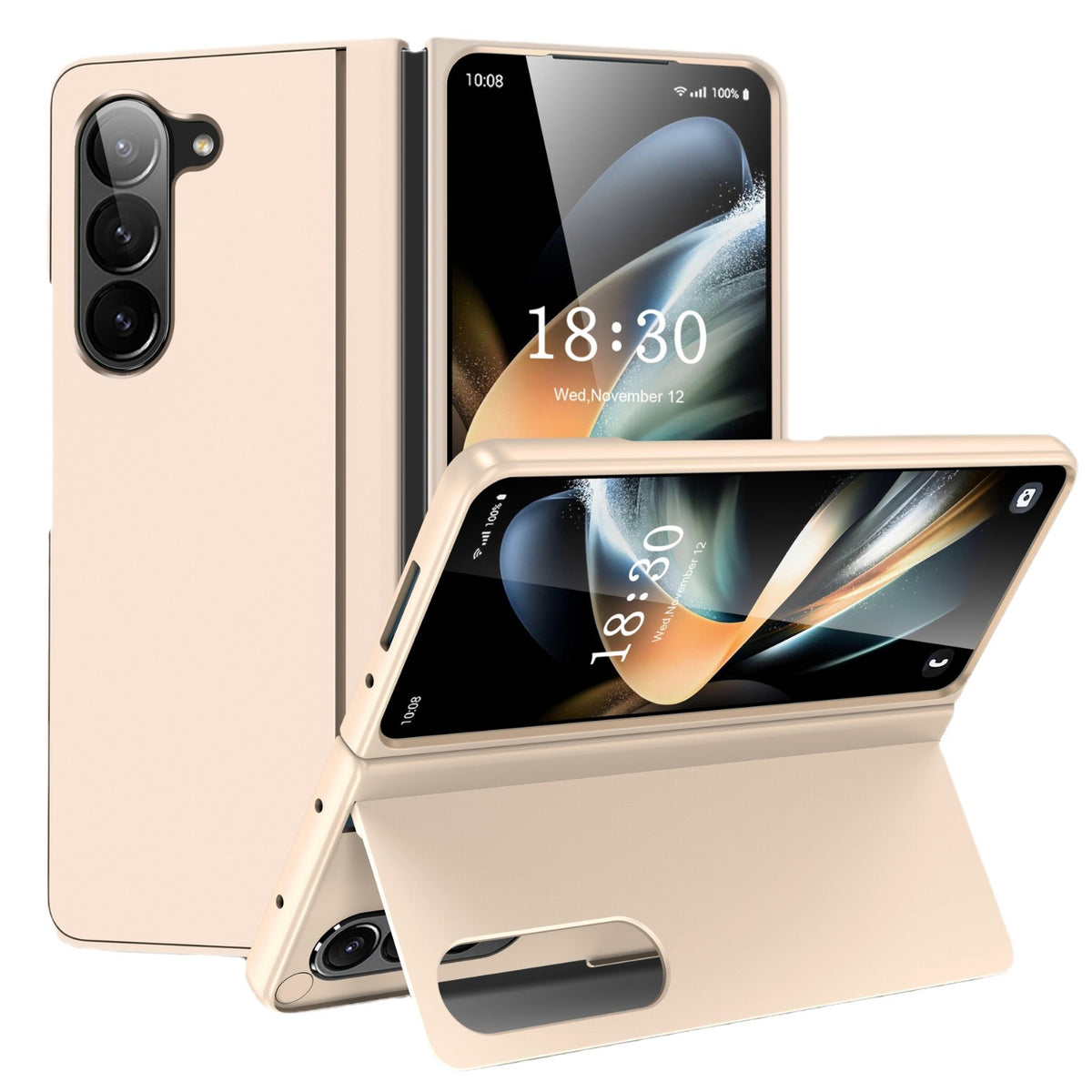 Compatible with Samsung Galaxy Z Fold 6 PC+ faux leather folding phone case