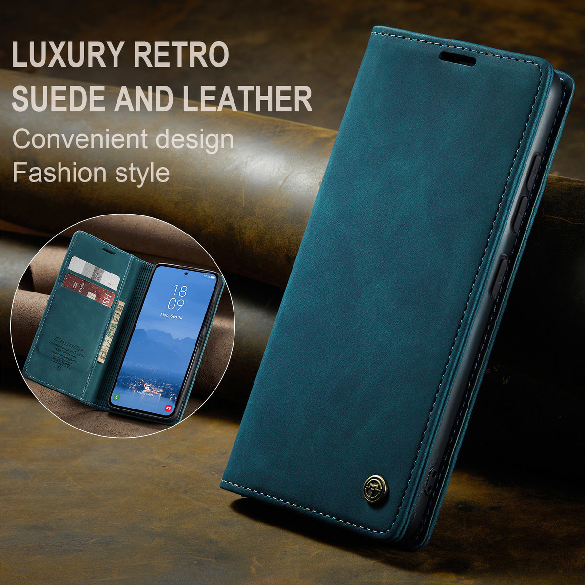 Flip-style protective case with card slot and stand for Samsung Galaxy S26 Ultra
