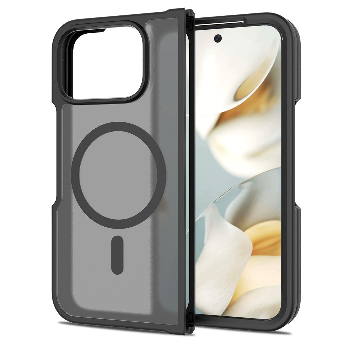 Foldable magnetic folding case for Google Pixel 10 Pro Fold, designed for left and right folding and shock protection.