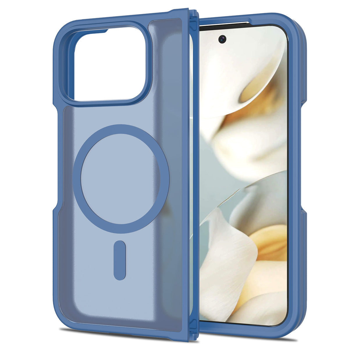Foldable magnetic folding case for Google Pixel 10 Pro Fold, designed for left and right folding and shock protection.