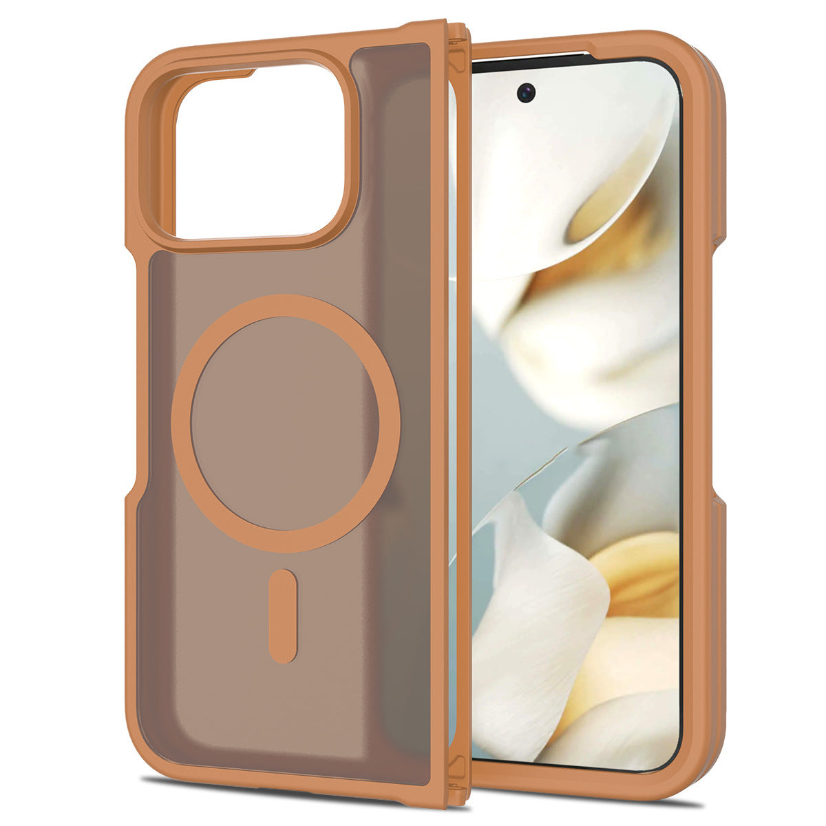 Foldable magnetic folding case for Google Pixel 10 Pro Fold, designed for left and right folding and shock protection.