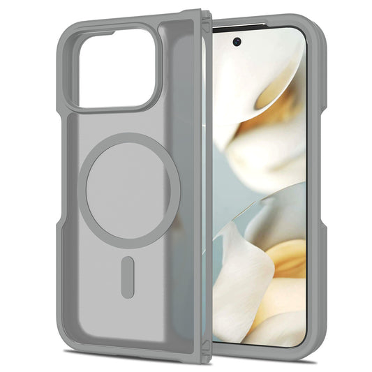 Foldable magnetic folding case for Google Pixel 10 Pro Fold, designed for left and right folding and shock protection.