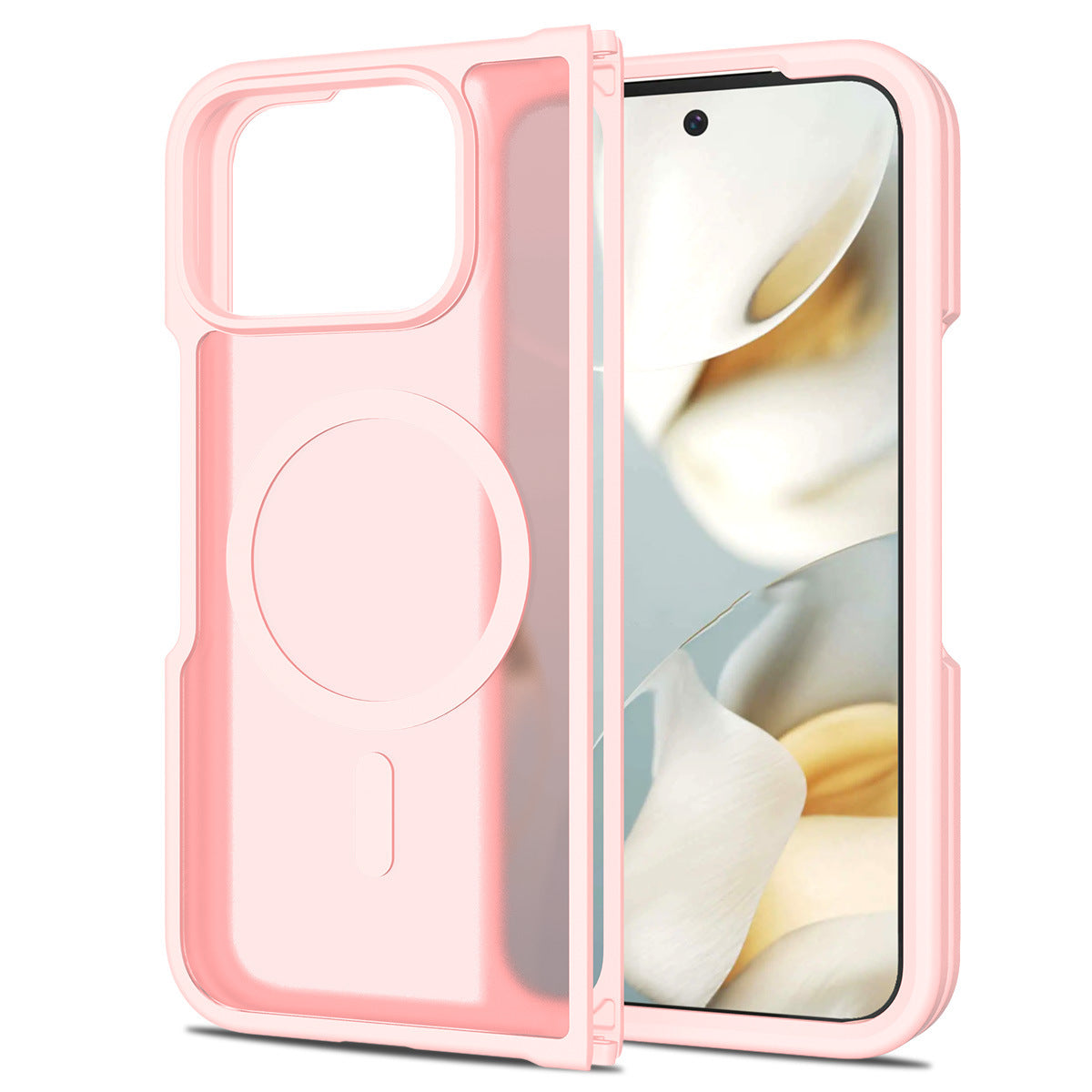 Foldable magnetic folding case for Google Pixel 10 Pro Fold, designed for left and right folding and shock protection.