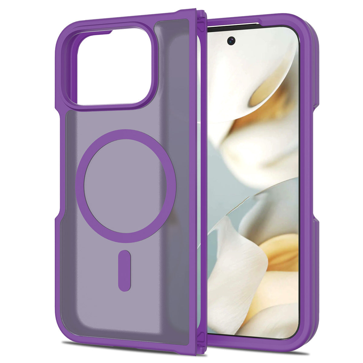 Foldable magnetic folding case for Google Pixel 10 Pro Fold, designed for left and right folding and shock protection.