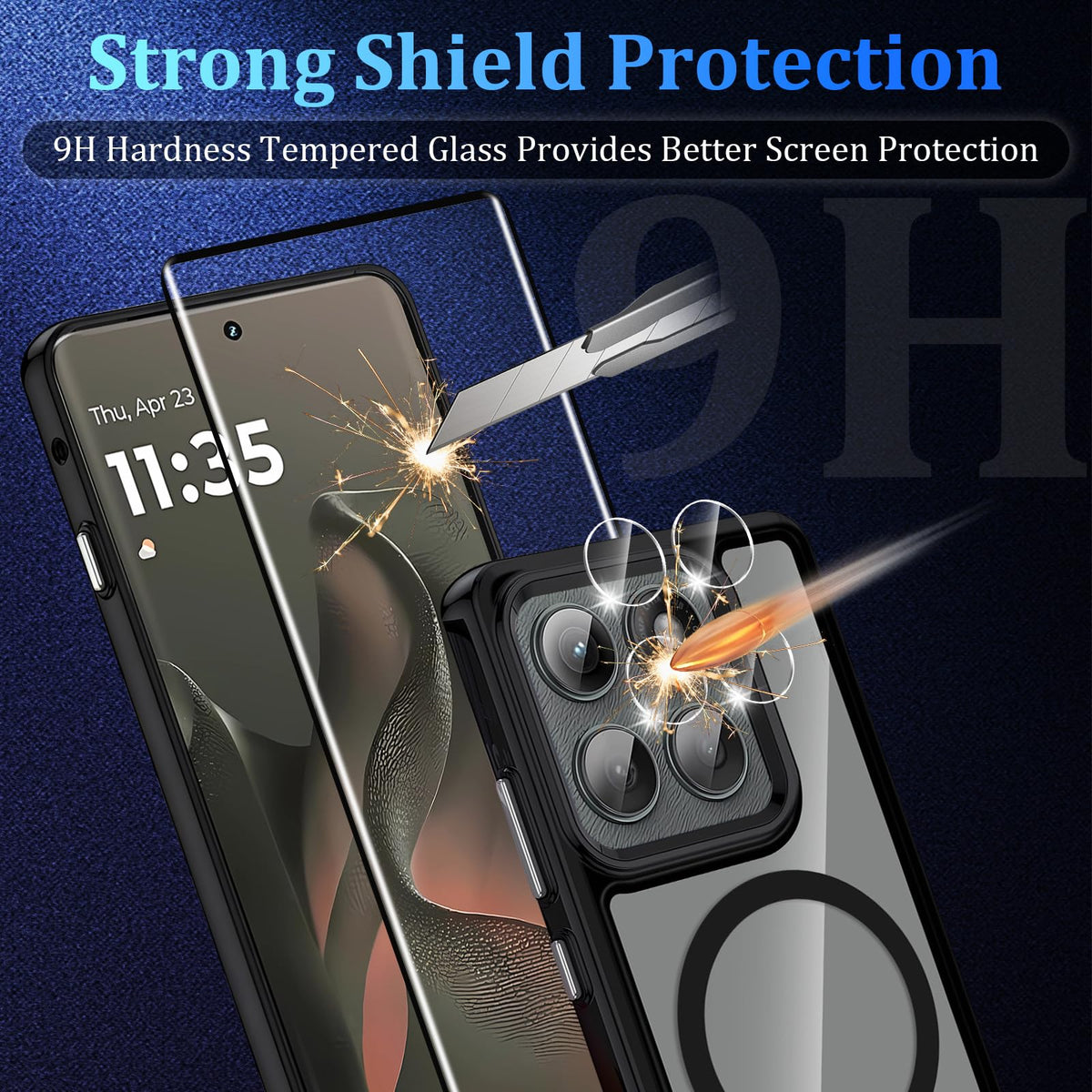 German Bayer TPU magnetic case for Moto Edge 2025 – nano anti-yellowing layer – air cushion corners
