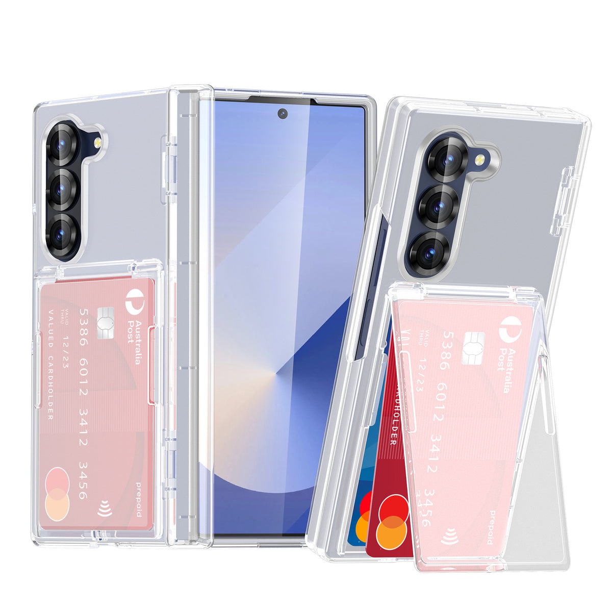 Compatible with Samsung ZFold8 folding card holder phone case