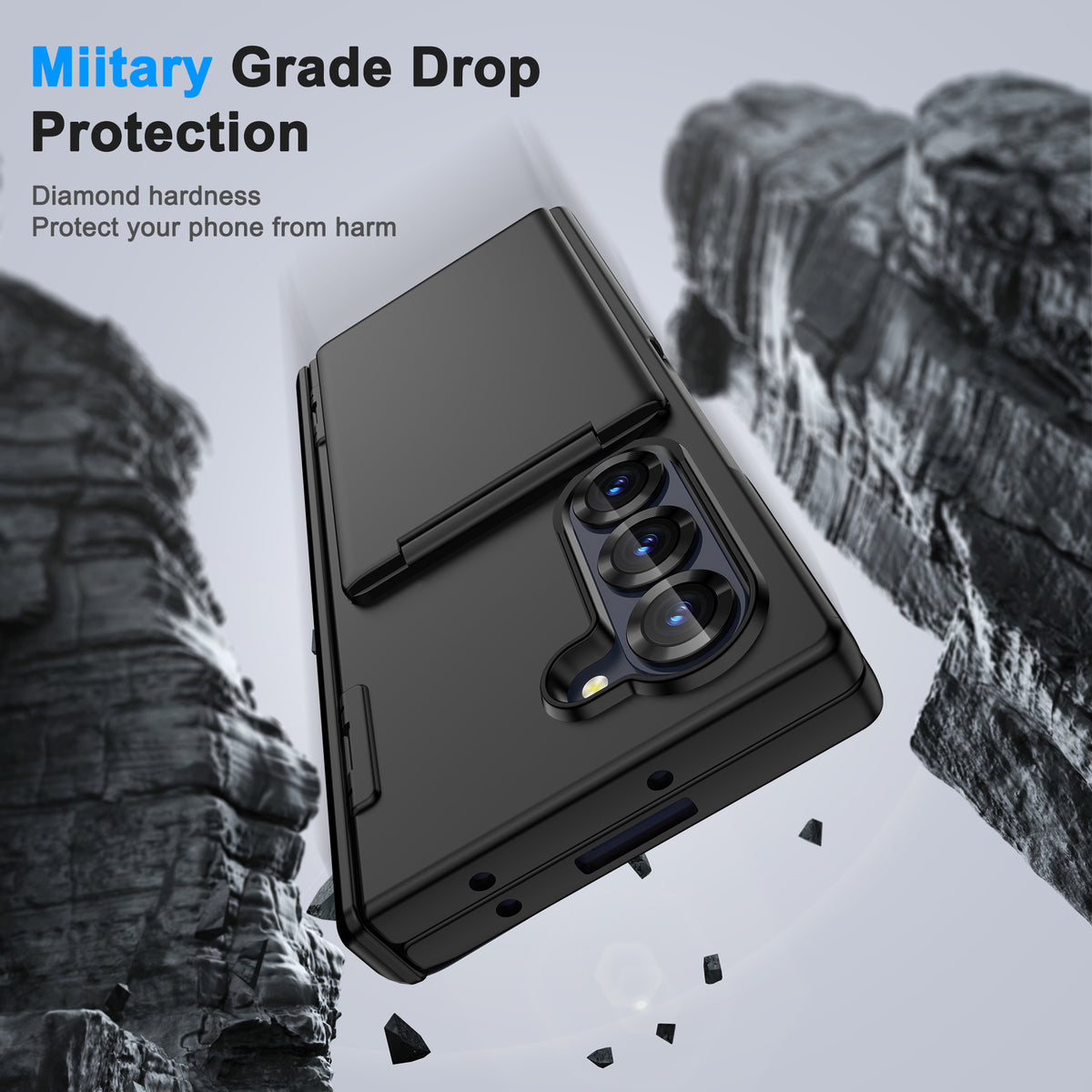 Compatible with Samsung ZFold8 folding card holder phone case