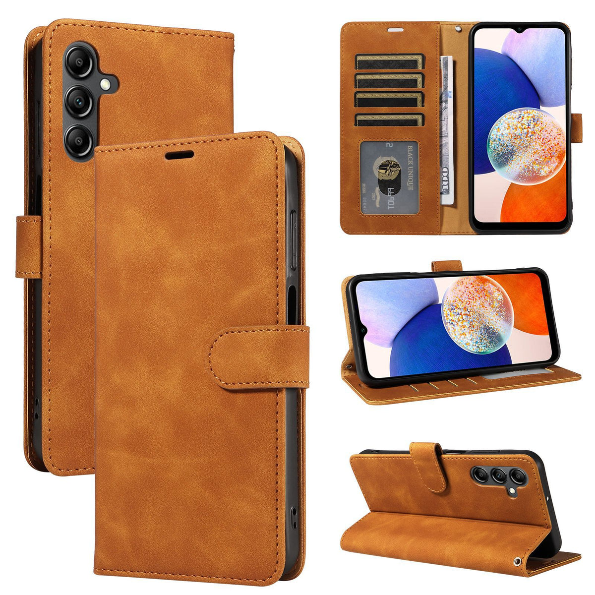 Leather Wallet Phone Case | Card Holder for Samsung Galaxy A16 5G