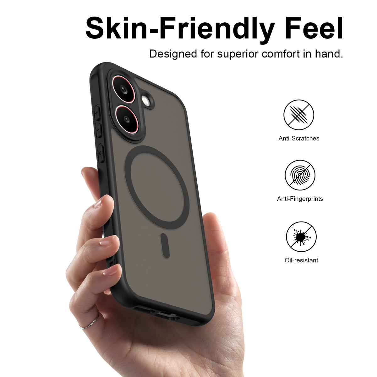PC+TPU Magnetic Shockproof Phone Case for Redmi Turbo 5