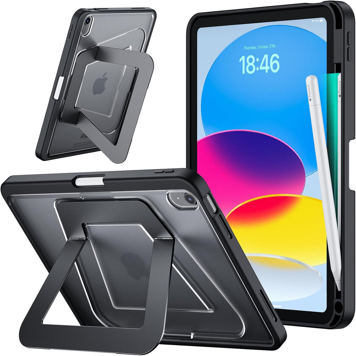 Shockproof tablet case with stand for iPad (A16) 10th/11th (2025)