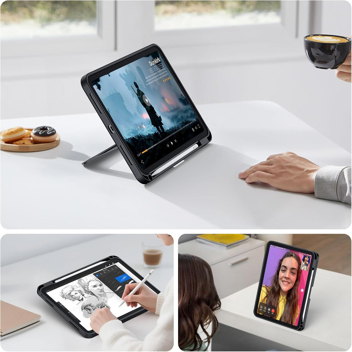 Shockproof tablet case with stand for iPad (A16) 10th/11th (2025)