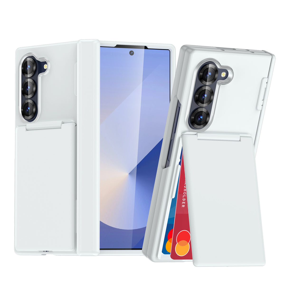 Compatible with Samsung ZFold8 folding card holder phone case