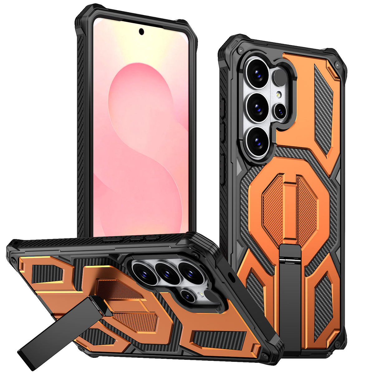 Strong Magnetic Stand Phone case for Samsung S25 Ultra Military Shock