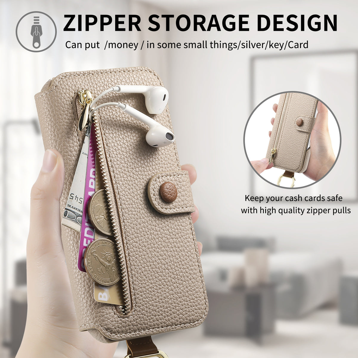 Foldable Wallet-style phone case for Samsung Galaxy A16 with card slot 