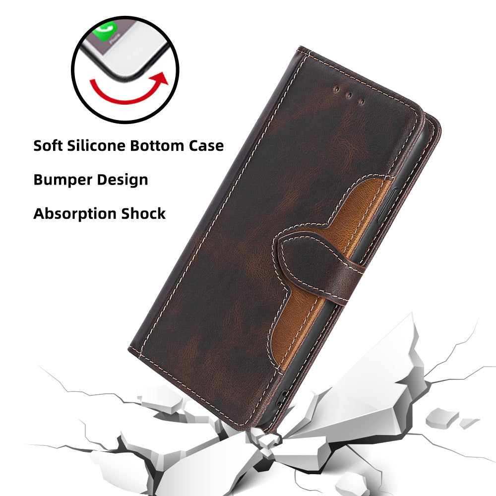 TPU Leather Card Slot Shockproof Phone Case for iPhone 14