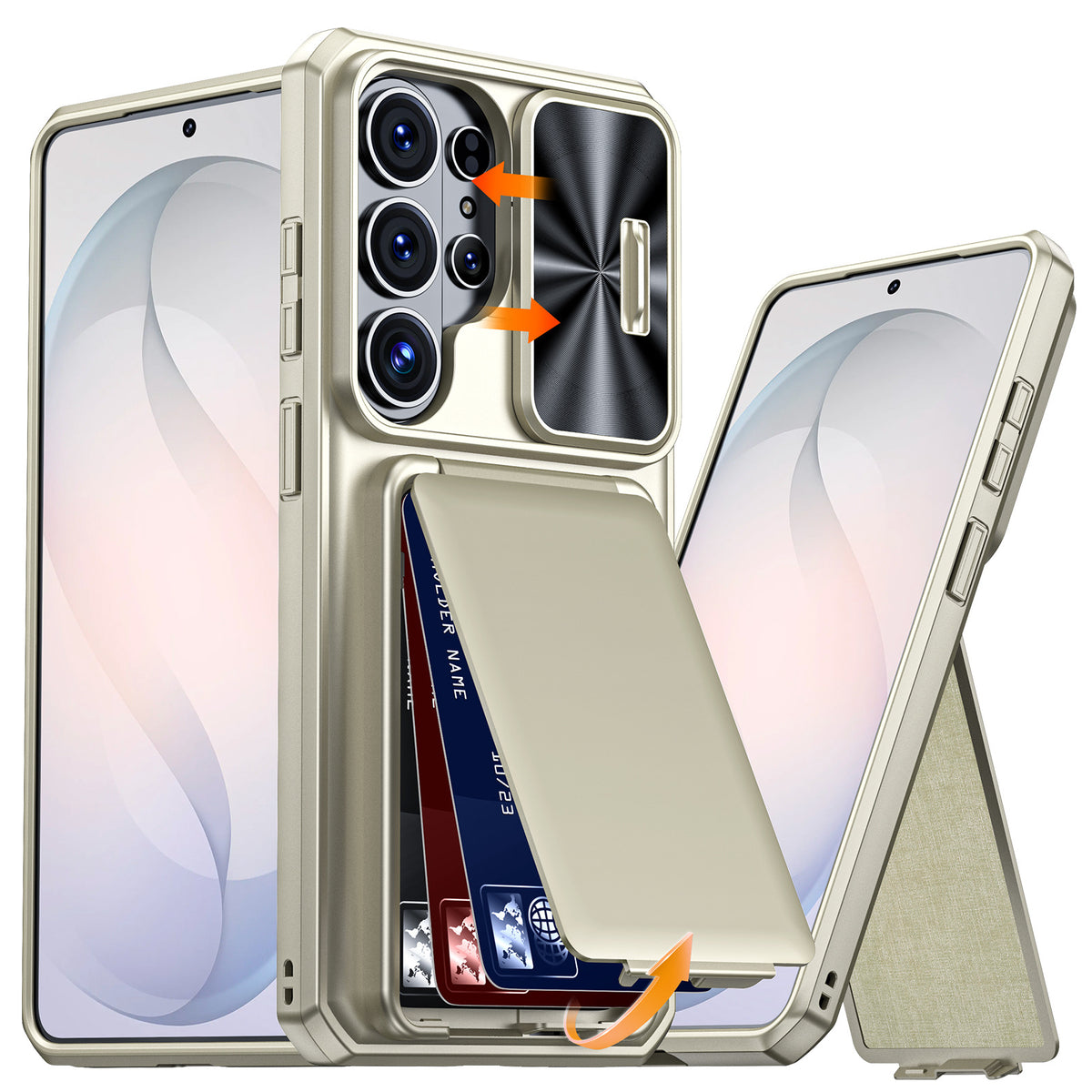 RFID Anti-Theft Card Slot Phone Case for Samsung S26 Ultra | Military