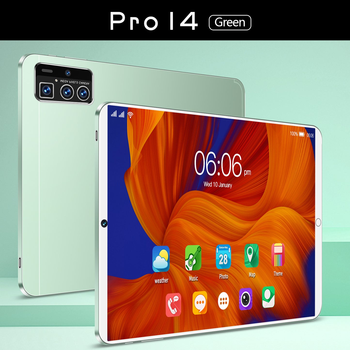 VEANXIN Tablet 14Pro 10‘’ 256 Gb 8 Gb Wi-Fi+5G+Keyboard + Headphones + Stylus